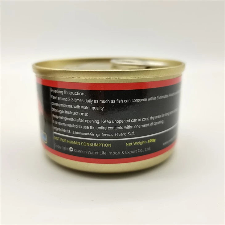Fresh Canned Bloodworms fish food